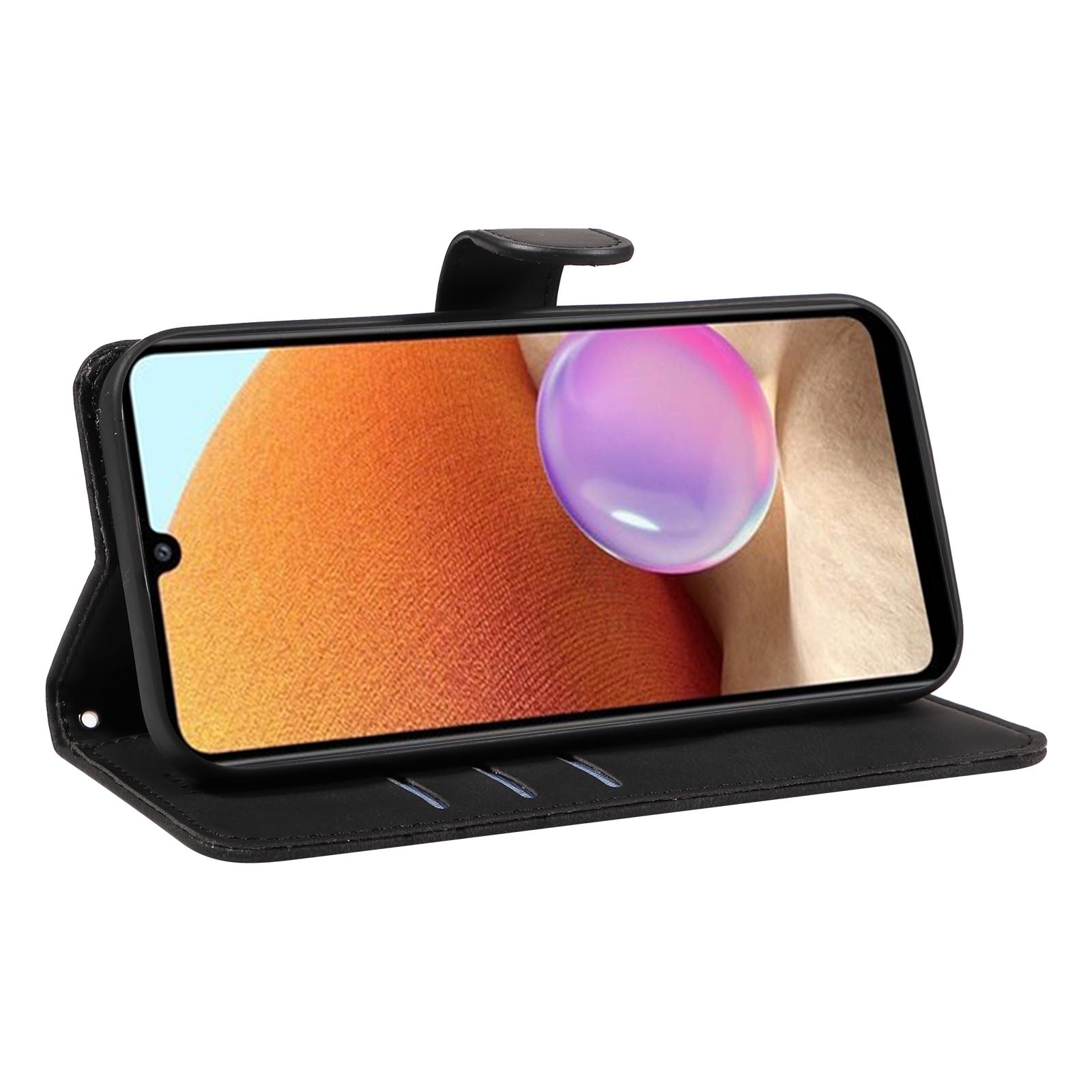 Til Samsung Galaxy A32 4G (EU-version) Læderpung-telefonetui med påtrykt Line Flip Stand Cover Til Samsung Galaxy A32 4G (EU-version) Læderpung-telefonetui med påtrykt Line Flip Stand Cover